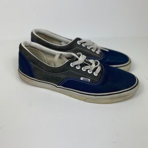 Vans navy blue with gray  men’s size 9